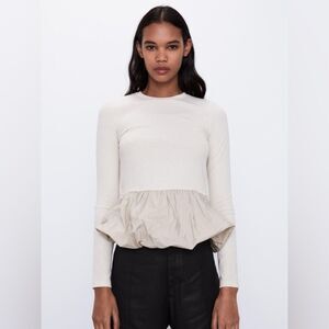 ZARA CONTRASTING TOP